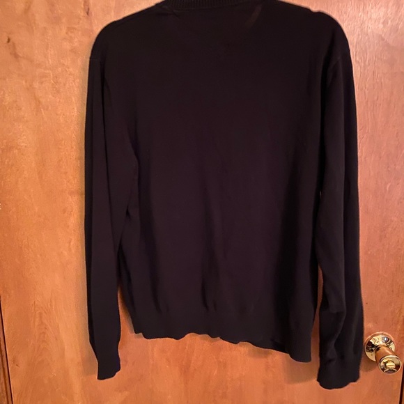 Tommy Hilfiger navy blue v-neck sweater size L - Picture 5 of 7